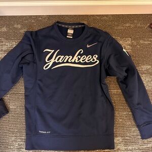 Nike Blue Crewneck Sweater with Yankees Text